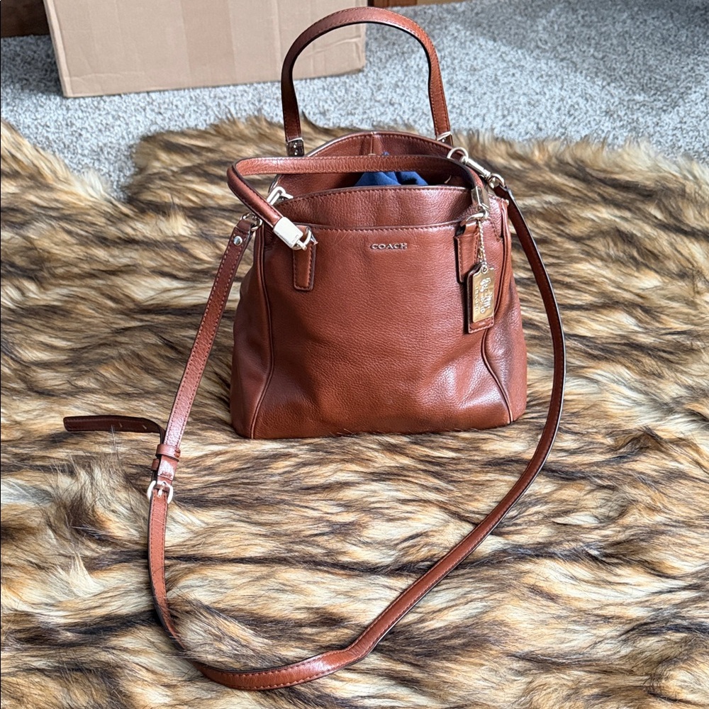 Coach Tan Leather Crossbody Bag